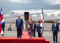 Presidente Abinader llega a Costa Rica para participar en actos de transmisión de mando presidencial de Laura Fernández Delgado