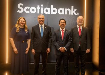 Scotiabank reconoce gestión de Gobierno mantiene estabilidad macroeconómica, clima de negocios y potencial de crecimiento del país; instalará en RD sede regional para liderar operaciones e inversiones en el Caribe, Centroamérica y Colombia