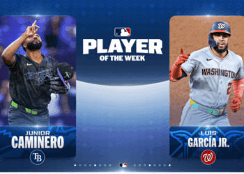 Doble reconocimiento: Caminero y García Jr. se llevan los honores de la semana en MLB