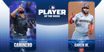 Doble reconocimiento: Caminero y García Jr. se llevan los honores de la semana en MLB