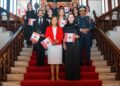 Carolina Mejía y la embajadora Jacqueline DeLima reafirman la amistad entre República Dominicana y Canadá en emotiva celebración del Día de Canadá.
