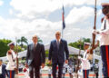 Presidente Abinader recibe en el Palacio Nacional al presidente de Honduras, Nasry Asfura Zablah